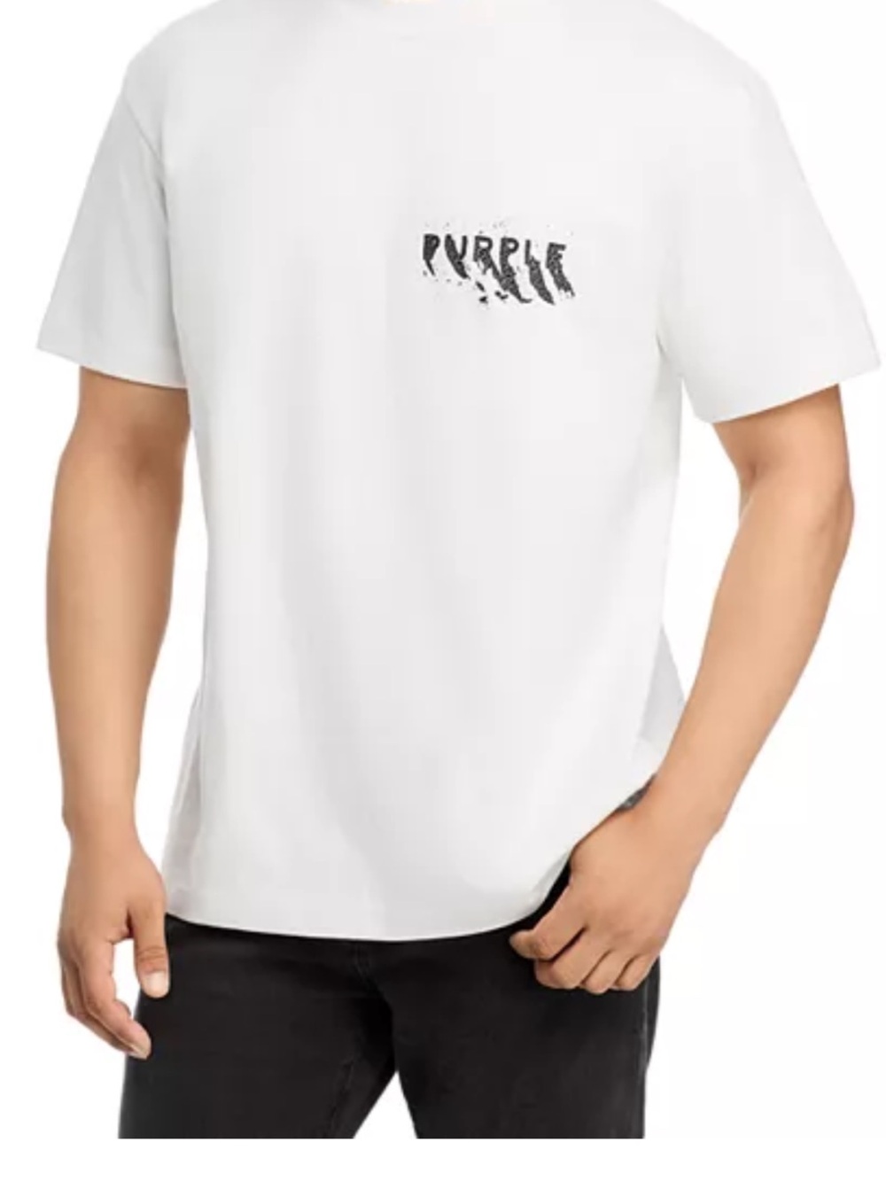 Purple Brand White Short Sleeve Graphic Tee